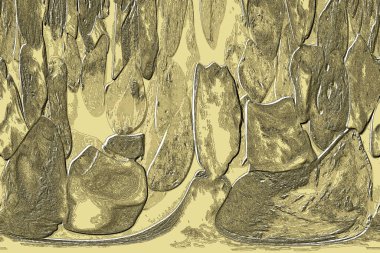 Seramik duvarın ve yerdeki fayansların dokusu. İç dekorasyon. 3 boyutlu grafikler için kusursuz doku haritası. Duvar kağıdı, tekstil, web sayfası arkaplanı.