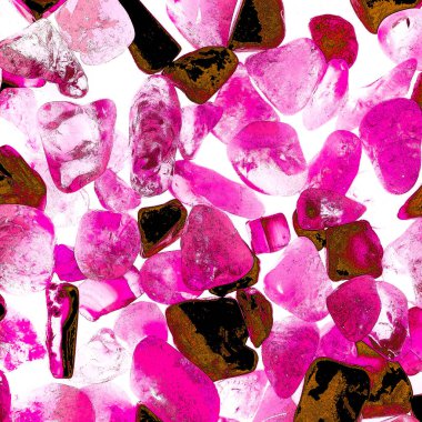 Pembe. Yeşil. Mavi. Mor. Kahverengi. Doğal Kuvars. Buz küpü biçimi arkaplanı