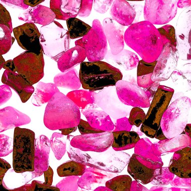 Pembe. Yeşil. Mavi. Mor. Kahverengi. Doğal Kuvars. Buz küpü biçimi arkaplanı