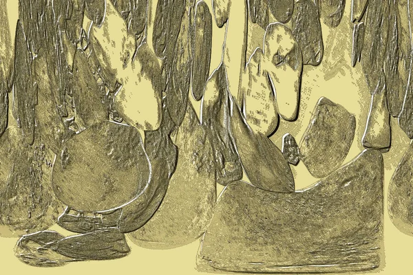 Seramik duvarın ve yerdeki fayansların dokusu. İç dekorasyon. 3 boyutlu grafikler için kusursuz doku haritası. Duvar kağıdı, tekstil, web sayfası arkaplanı.