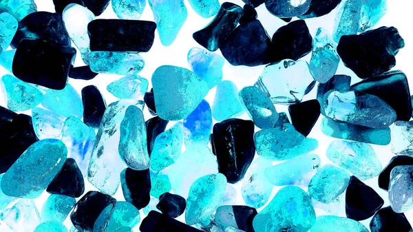 Pembe. Yeşil. Mavi. Mor. Kahverengi. Doğal Kuvars. Buz küpü biçimi arkaplanı
