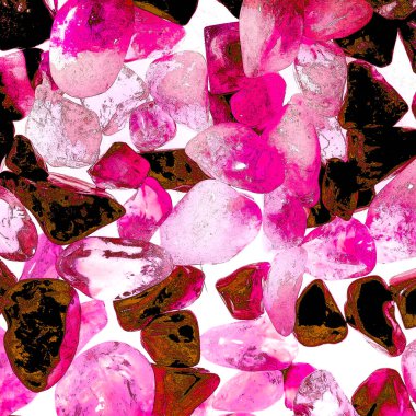 Pembe. Yeşil. Mavi. Mor. Kahverengi. Doğal Kuvars. Buz küpü biçimi arkaplanı