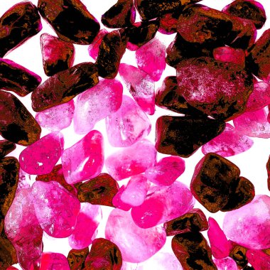 Pembe. Yeşil. Mavi. Mor. Kahverengi. Doğal Kuvars. Buz küpü biçimi arkaplanı