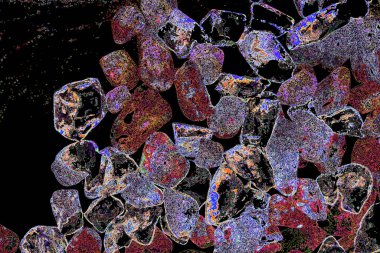 Renkli basit arka plan, dalgalı etkisi. Etkisi noktalarla. Ritmik ses parçacıklar. Tahıl doku. Renkli darbeleri ile duvar kağıdı. Duvar iç tasarım, lockscreen, paket için desen