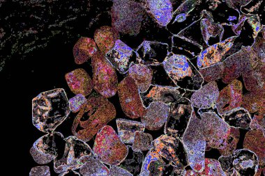 Renkli basit arka plan, dalgalı etkisi. Etkisi noktalarla. Ritmik ses parçacıklar. Tahıl doku. Renkli darbeleri ile duvar kağıdı. Duvar iç tasarım, lockscreen, paket için desen