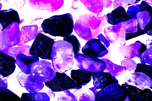 Pink Green Blue Purple Brown Natural Quartz Ice Cube Style — Stok fotoğraf