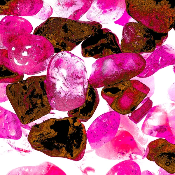 Pembe. Yeşil. Mavi. Mor. Kahverengi. Doğal Kuvars. Buz küpü biçimi arkaplanı