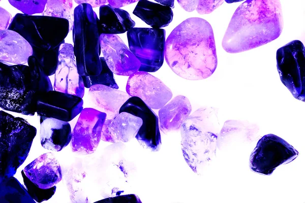 Pink Green Blue Purple Brown Natural Quartz Ice Cube Style — Photo