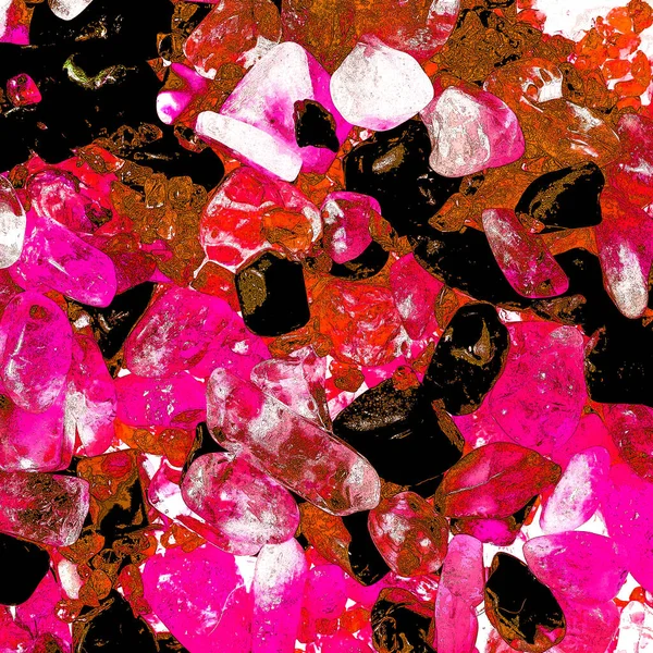 Pembe. Yeşil. Mavi. Mor. Kahverengi. Doğal Kuvars. Buz küpü biçimi arkaplanı