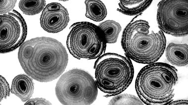 Mürekkep, soyut sanat, soyut çizgiler. Doku arka planı. düzensiz desen. Moda tasarımı. Ritmik gürültü parçacıkları. paketleme deseni