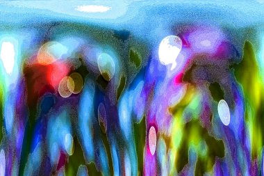 Doğal bokeh ve parlak altın ışıklar. Renkli bokeh ile vintage Magic arka planı.