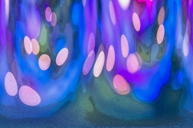 Doğal bokeh ve parlak altın ışıklar. Renkli bokeh ile vintage Magic arka planı.