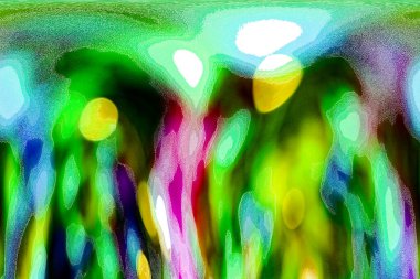 Doğal bokeh ve parlak altın ışıklar. Renkli bokeh ile vintage Magic arka planı.