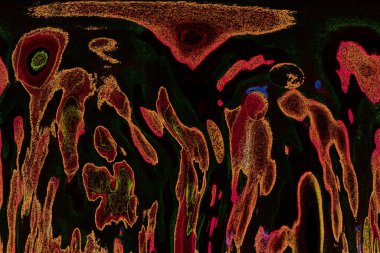 Dalgalı çizgiler. Soyut çizgiler. Doku arka planı. düzensiz desen. Şık modern. Pop sanat. Nokta etkisi. Ritmik gürültü parçacıkları. Paket için desen. Renkli vuruşlu duvar kağıdı.