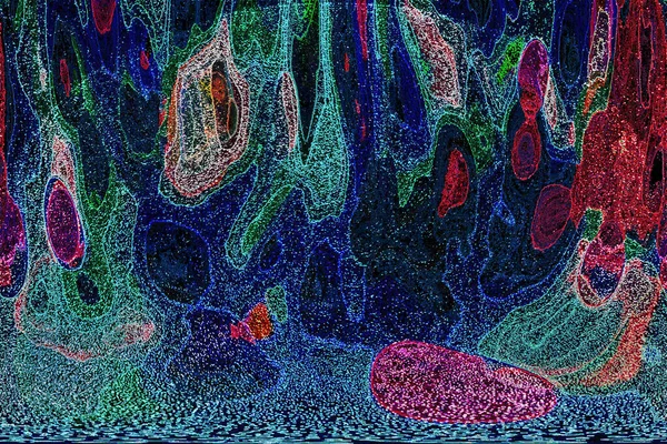 Dalgalı çizgiler. Soyut çizgiler. Doku arka planı. düzensiz desen. Şık modern. Pop sanat. Nokta etkisi. Ritmik gürültü parçacıkları. Paket için desen. Renkli vuruşlu duvar kağıdı.