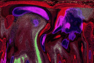 Dalgalı çizgiler. Soyut çizgiler. Doku arka planı. düzensiz desen. Şık modern. Pop sanat. Nokta etkisi. Ritmik gürültü parçacıkları. Paket için desen. Renkli vuruşlu duvar kağıdı.