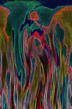 Dalgalı çizgiler. Soyut çizgiler. Doku arka planı. düzensiz desen. Şık modern. Pop sanat. Nokta etkisi. Ritmik gürültü parçacıkları. Paket için desen. Renkli vuruşlu duvar kağıdı.