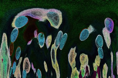 Dalgalı çizgiler. Soyut çizgiler. Doku arka planı. düzensiz desen. Şık modern. Pop sanat. Nokta etkisi. Ritmik gürültü parçacıkları. Paket için desen. Renkli vuruşlu duvar kağıdı.