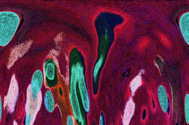 Dalgalı çizgiler. Soyut çizgiler. Doku arka planı. düzensiz desen. Şık modern. Pop sanat. Nokta etkisi. Ritmik gürültü parçacıkları. Paket için desen. Renkli vuruşlu duvar kağıdı.