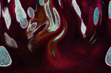 Dalgalı çizgiler. Soyut çizgiler. Doku arka planı. düzensiz desen. Şık modern. Pop sanat. Nokta etkisi. Ritmik gürültü parçacıkları. Paket için desen. Renkli vuruşlu duvar kağıdı.