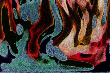 Dalgalı çizgiler. Soyut çizgiler. Doku arka planı. düzensiz desen. Şık modern. Pop sanat. Nokta etkisi. Ritmik gürültü parçacıkları. Paket için desen. Renkli vuruşlu duvar kağıdı.