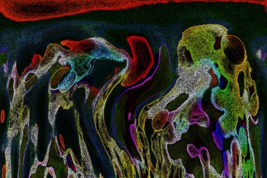 Dalgalı çizgiler. Soyut çizgiler. Doku arka planı. düzensiz desen. Şık modern. Pop sanat. Nokta etkisi. Ritmik gürültü parçacıkları. Paket için desen. Renkli vuruşlu duvar kağıdı.