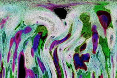 Dalgalı çizgiler. Soyut çizgiler. Doku arka planı. düzensiz desen. Şık modern. Pop sanat. Nokta etkisi. Ritmik gürültü parçacıkları. Paket için desen. Renkli vuruşlu duvar kağıdı.