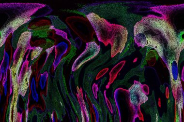 Dalgalı çizgiler. Soyut çizgiler. Doku arka planı. düzensiz desen. Şık modern. Pop sanat. Nokta etkisi. Ritmik gürültü parçacıkları. Paket için desen. Renkli vuruşlu duvar kağıdı.