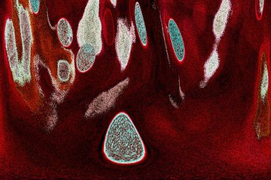 Dalgalı çizgiler. Soyut çizgiler. Doku arka planı. düzensiz desen. Şık modern. Pop sanat. Nokta etkisi. Ritmik gürültü parçacıkları. Paket için desen. Renkli vuruşlu duvar kağıdı.