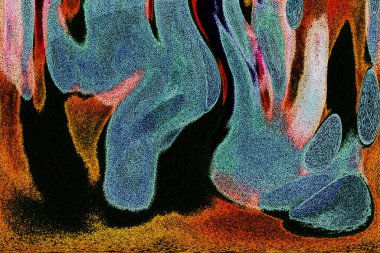 Dalgalı çizgiler. Soyut çizgiler. Doku arka planı. düzensiz desen. Şık modern. Pop sanat. Nokta etkisi. Ritmik gürültü parçacıkları. Paket için desen. Renkli vuruşlu duvar kağıdı.