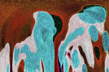 Dalgalı çizgiler. Soyut çizgiler. Doku arka planı. düzensiz desen. Şık modern. Pop sanat. Nokta etkisi. Ritmik gürültü parçacıkları. Paket için desen. Renkli vuruşlu duvar kağıdı.