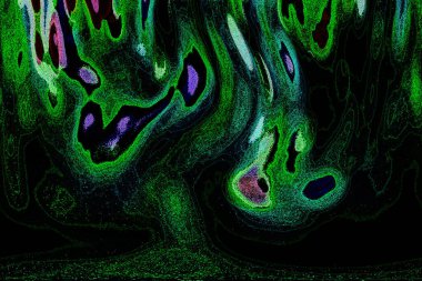 Dalgalı çizgiler. Soyut çizgiler. Doku arka planı. düzensiz desen. Şık modern. Pop sanat. Nokta etkisi. Ritmik gürültü parçacıkları. Paket için desen. Renkli vuruşlu duvar kağıdı.