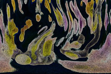 Dalgalı çizgiler. Soyut çizgiler. Doku arka planı. düzensiz desen. Şık modern. Pop sanat. Nokta etkisi. Ritmik gürültü parçacıkları. Paket için desen. Renkli vuruşlu duvar kağıdı.