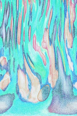 Dalgalı çizgiler. Soyut çizgiler. Doku arka planı. düzensiz desen. Şık modern. Pop sanat. Nokta etkisi. Ritmik gürültü parçacıkları. Paket için desen. Renkli vuruşlu duvar kağıdı.