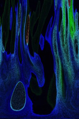 Dalgalı çizgiler. Soyut çizgiler. Doku arka planı. düzensiz desen. Şık modern. Pop sanat. Nokta etkisi. Ritmik gürültü parçacıkları. Paket için desen. Renkli vuruşlu duvar kağıdı.