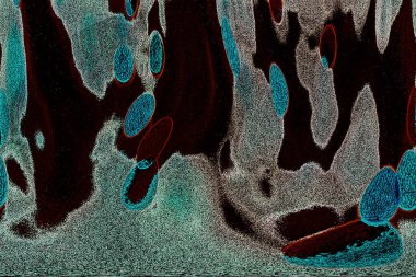 Dalgalı çizgiler. Soyut çizgiler. Doku arka planı. düzensiz desen. Şık modern. Pop sanat. Nokta etkisi. Ritmik gürültü parçacıkları. Paket için desen. Renkli vuruşlu duvar kağıdı.