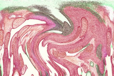 Dalgalı çizgiler. Soyut çizgiler. Doku arka planı. düzensiz desen. Şık modern. Pop sanat. Nokta etkisi. Ritmik gürültü parçacıkları. Paket için desen. Renkli vuruşlu duvar kağıdı.