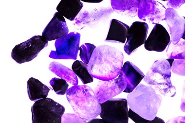 Tasarım için doğal kuvars değerli taş desen dokusu arka planı.