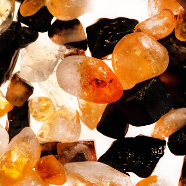 Tasarım için doğal kuvars değerli taş desen dokusu arka planı.