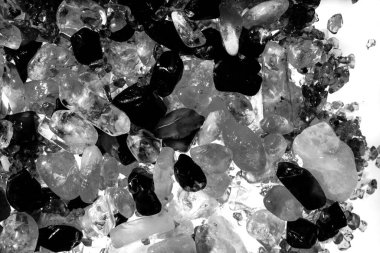 Tasarım için doğal kuvars değerli taş desen dokusu arka planı.