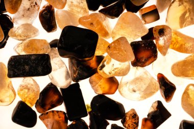 Tasarım için doğal kuvars değerli taş desen dokusu arka planı.