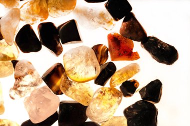 Tasarım için doğal kuvars değerli taş desen dokusu arka planı.