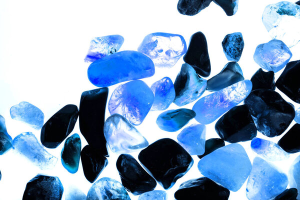 Natural quartz gemstone pattern texture background for design.