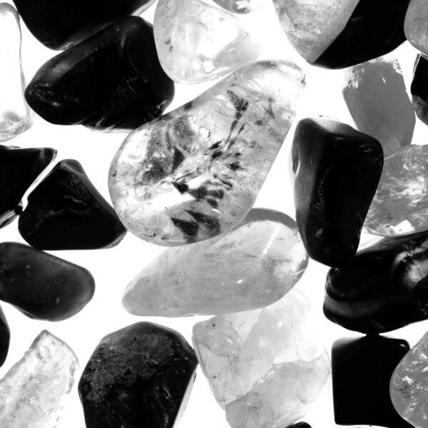 Natural quartz gemstone pattern texture background for design.