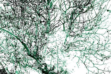 Yaprakları ve çiçek çizgileri olan zarif, pürüzsüz bir desen. Çiçek deseni. Soyut arkaplan.