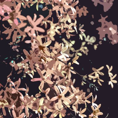 Kusursuz vektör deseni, tebrik kartları için özet sanat, kozmetik ambalaj tasarımı, düğün davetiyeleri, duvar kağıtları için güzellik.