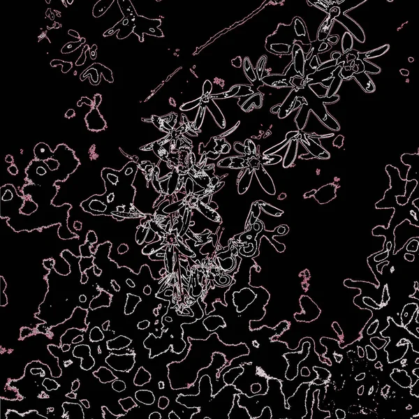 Прекрасні Лінії Рослин Природі Абстрактне Мистецтво Візерунок Тла — стокове фото