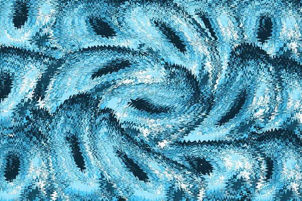 Vektor Nahtloses Handgezeichnetes Muster Mit Wellen Und Wolken Stilvolle Illustration — Stockfoto