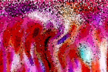 Boyalı cam tarzı, soyut desen, renk, mavi. Mor. Mor. Turuncu. Kırmızı. Sarı. Kahverengi.