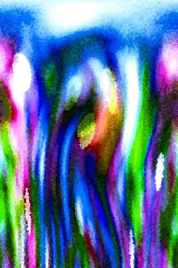 Boyalı cam tarzı, soyut desen, renk, mavi. Mor. Mor. Turuncu. Kırmızı. Sarı. Kahverengi.